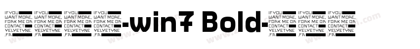 微软雅黑-win7 Bold字体转换